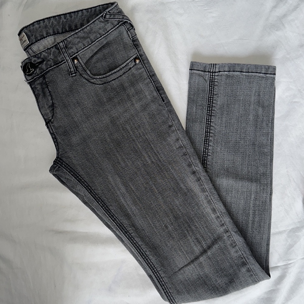 Free People Gray Skinny Jeans Modern Style - Picture 5 of 10